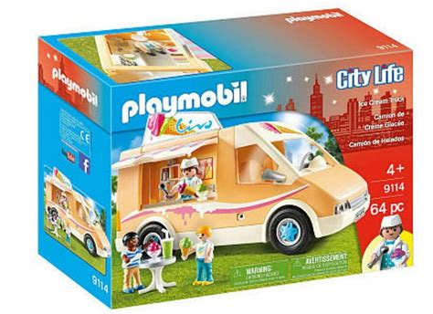Playmobil Ice Cream Truck Toy Set Figures Kids Play Fun ...
