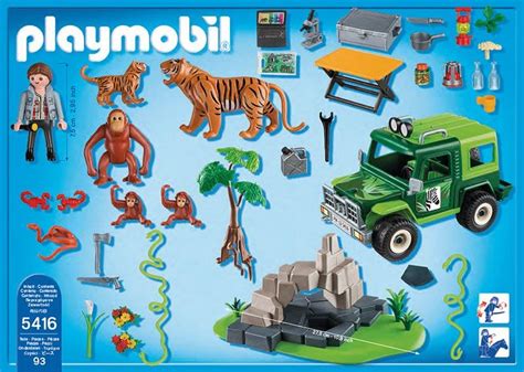 Playmobil Jungle Animals with Researcher and Off Road ...