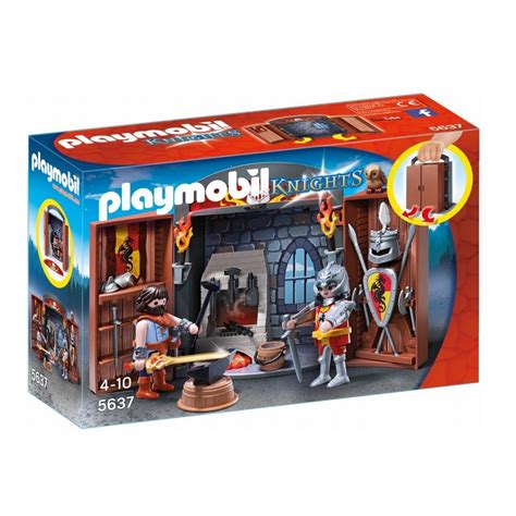 Playmobil Knights Armoury Play Box 5637   £18.00   Hamleys ...