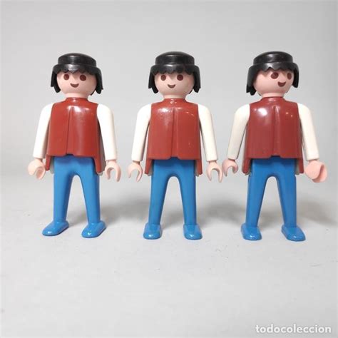 playmobil lote de 3 muñecos color azul/marrón/b Comprar ...