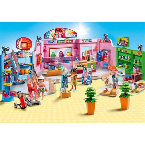 Playmobil Paseo Comercial con 3 Tiendas Toy Planet.