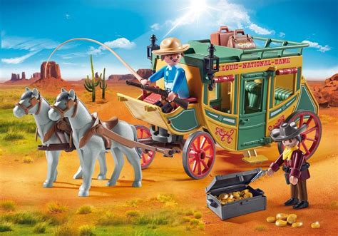 Playmobil Set: 70013   Western Coach   Klickypedia