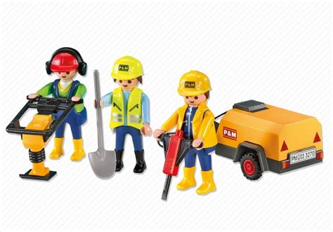 Playmobil Set: 7451   3 Construction workers   Klickypedia