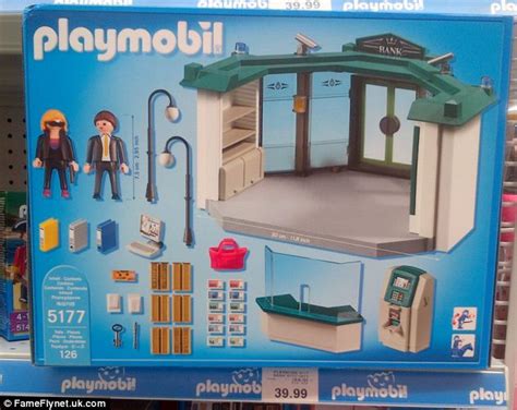 Playmobil set re enacting a bank robbery is put on sale at ...