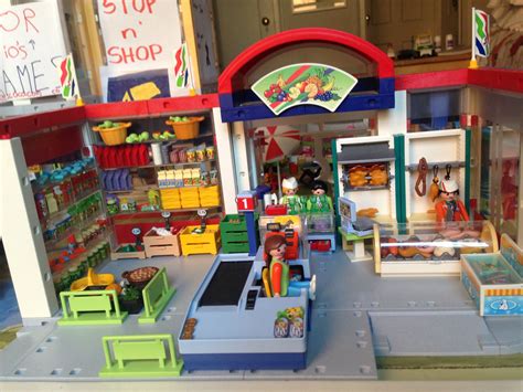 Playmobil supermarket grocery store | Playmobil Small Toun ...