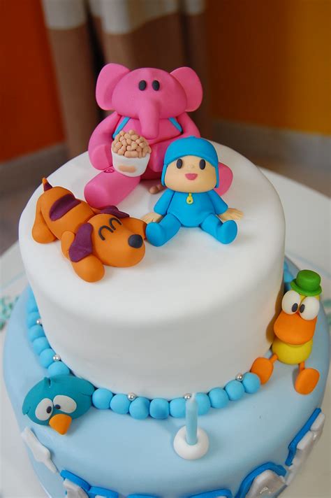 Pocoyo theme birthday cake | Pocoyo and friends ready to ...
