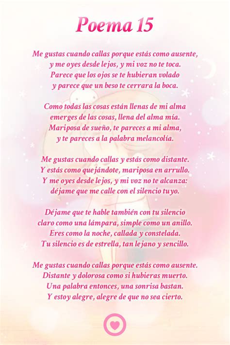 poema 15 pablo neruda | Poemas de Amor | Poema 15, Poemas ...