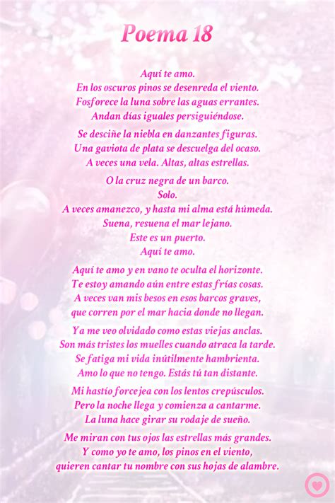 poema 18 pablo neruda | Poemas de Amor | Poemas de amor ...