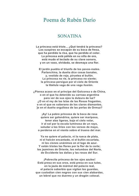 Poema de Rubén Darío  Modernismo . | 1 Modernismo y ...
