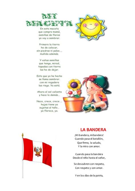 Poemas cortos para niños