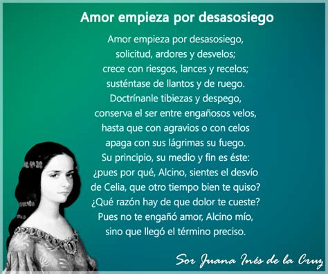 Poesia Amorosa Sor Juana Ines Dela Cruz