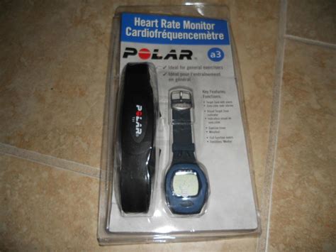 Polar A3 Unisex Digital Heart Rate Monitor Watch Blue w ...