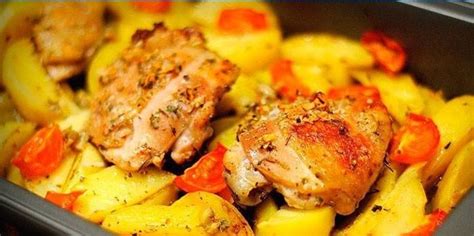 Pollo al horno con papas: como cocinar un plato