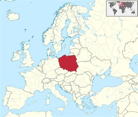 Polonia mapa europa   Mapa político de Polonia  Europa del ...