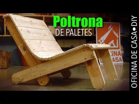 Poltrona de madeira de paletes #DIY #oficinadecasa   YouTube