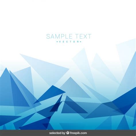 Polygonal blue background Vector | Free Download