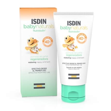 Pomada Para El Cambio de Pañal. 40% Oxido de Zinc. Isdin Baby Naturals.