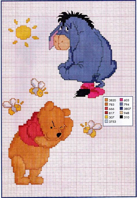 Pooh and Eeyore cross stitch pattern | Disney cross stitch ...