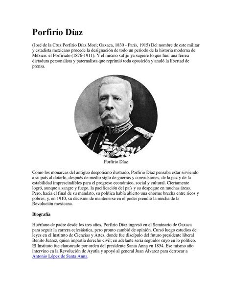 Porfirio diaz by francisco mendoza   Issuu