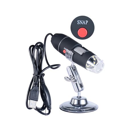 Portable USB Digital Microscope 0X~1600X 8 LED USB 3.0 ...