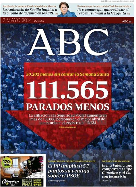 Portada de ABC España | Periodicos de españa, Kiosko ...