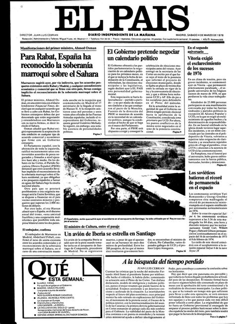 Portada de EL PAÍS del 04 03 1978