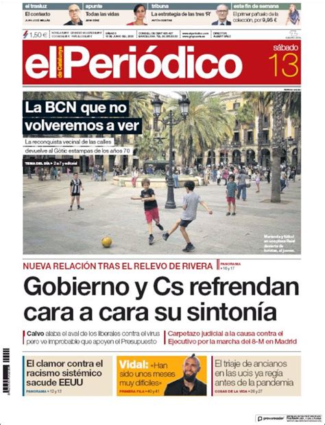 Portada de EL PERIODICO Hoy, edición impresa periódico
