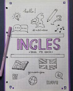 Portada de English!!! | Caratulas para cuadernos escolares, Diseños de ...