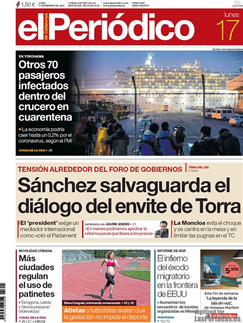 Portada del diario El Periódico del día 17/02/2020 – News ...