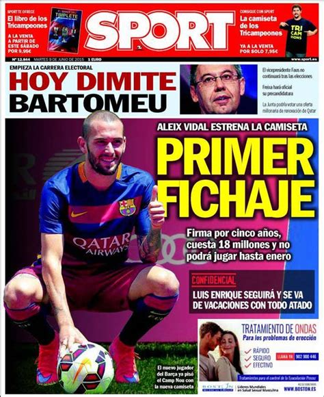 Portada Sport: Primer fichaje   FC Barcelona Noticias