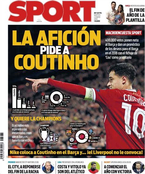 Portadas de la prensa deportiva  02/01/18  | Fútbol