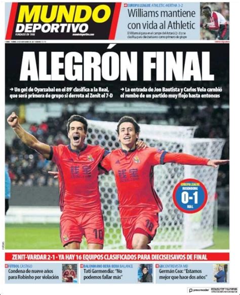 Portadas de la prensa deportiva de hoy   estadiodeportivo.com