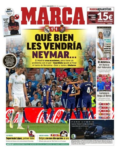 Portadas de la prensa deportiva del 25 08 19   BeSoccer