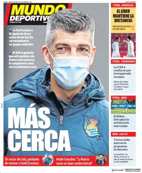 Portadas de la prensa deportiva hoy 18 mayo 2020   estadiodeportivo.com