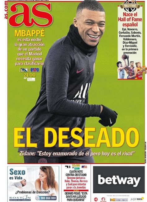 Portadas Diarios Deportivos 26/11/2019 | Marca, As, Sport ...