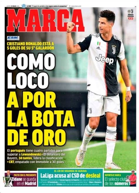 Portadas Diarios Deportivos Jueves 23/07/2020 | Sport, Marca, As, MD