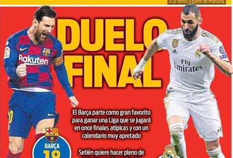 Portadas Diarios Deportivos Viernes 12/06/2020 | Sport ...