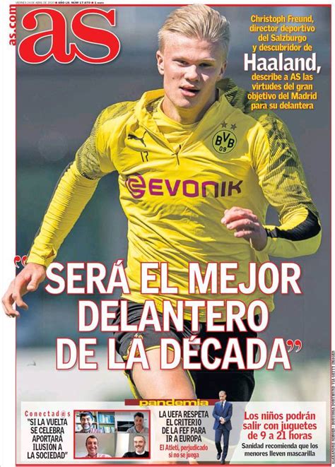 Portadas Diarios Deportivos Viernes 24/04/2020 | Sport ...