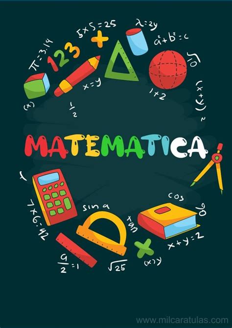 Portadas para Cuadernos de Matemática 【2020 】 | Portadas ...