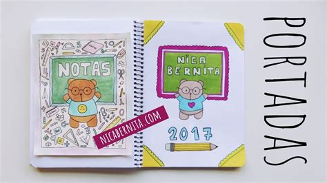 PORTADAS PARA CUADERNOS. Decora tus libretas con dibujos ...