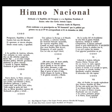 Portal Guaraní   HIMNO NACIONAL PARAGUAYO   Por LUIS SZARÁN