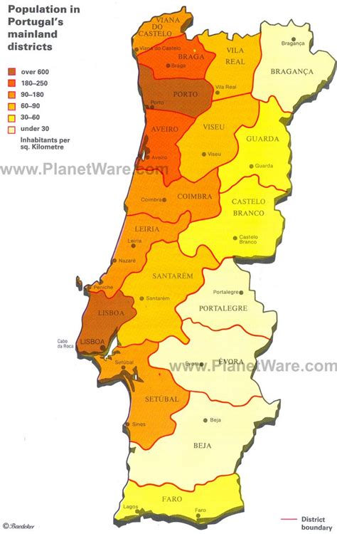 Portugal Density Map