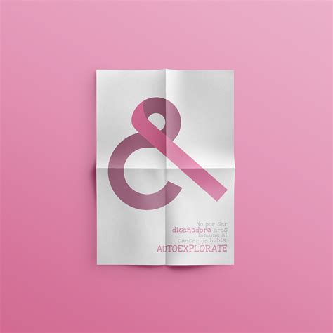 Poster cáncer de mama on Behance