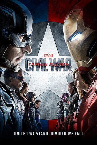 Póster Capitán América: Civil War United we Stand Póster ...