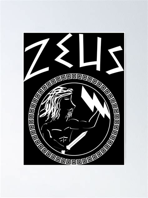 Póster «El antiguo símbolo de Zeus   Dios griego del cielo, rey de los ...