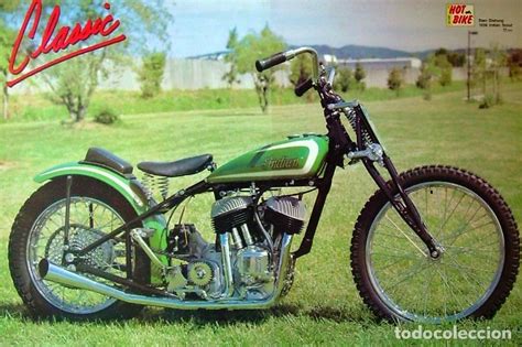 póster motocicleta clásica   1938 indian scout   Comprar ...