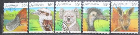 Poštovní známky Austrálie 1986 Australská fauna Mi# 988 92   zoroaster.cz