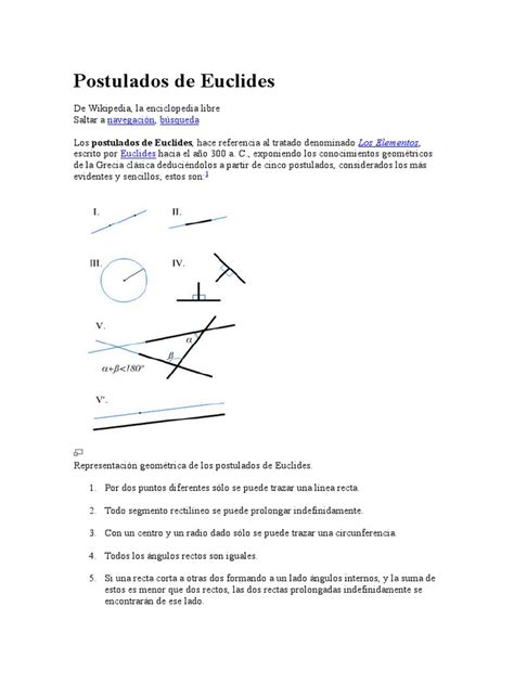 Postulados de Euclides | Triángulo | Conjunto  Matemáticas ...