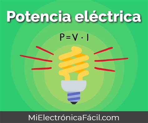Potencia eléctrica. Fórmula y unidad de medida Tipos