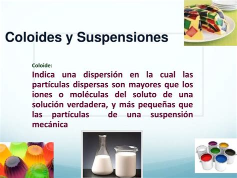 PPT   Coloides y Suspensiones PowerPoint Presentation   ID ...